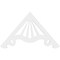 Ekena Millwork Pitch Marshall Architectural Grade PVC Gable Pediment, 36"W x 21"H x 1"P (14/12) GPP036X021X100MAR - alternate 5
